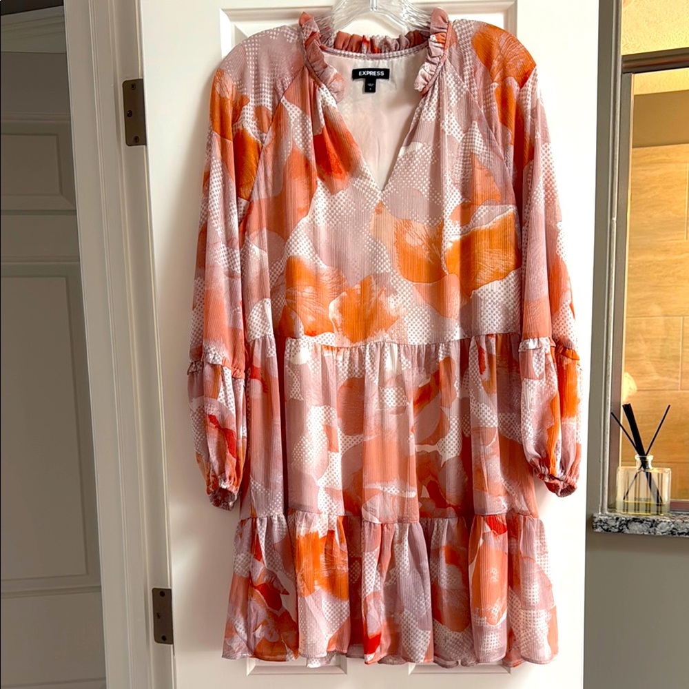 Express floral mini dress- size small
